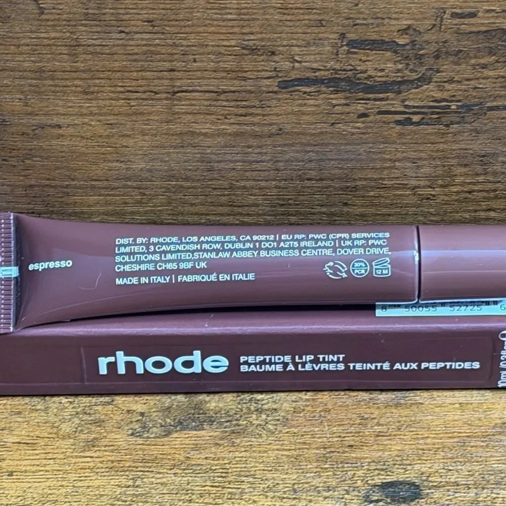 Rhode Espresso + Nakery Naked Rose Liner/Lip Color Peptide Lip Bundle | NEW